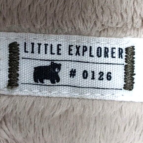 Carters Baby Pram 3-6 months Tan Bear Ears Full Zip Furry Little Explorer One Pc - Picture 6 of 10
